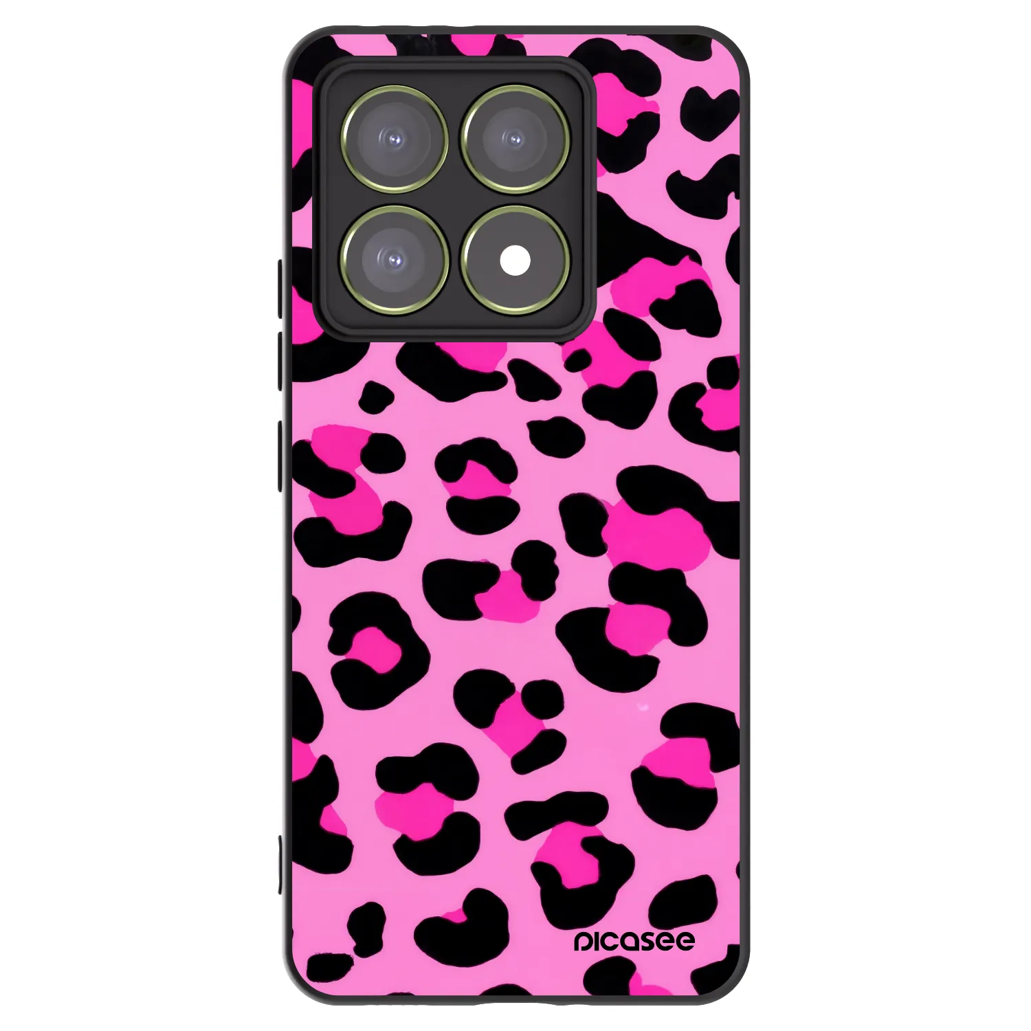 Picasee crna silikonska maskica za Xiaomi 14T - Pink Tiger