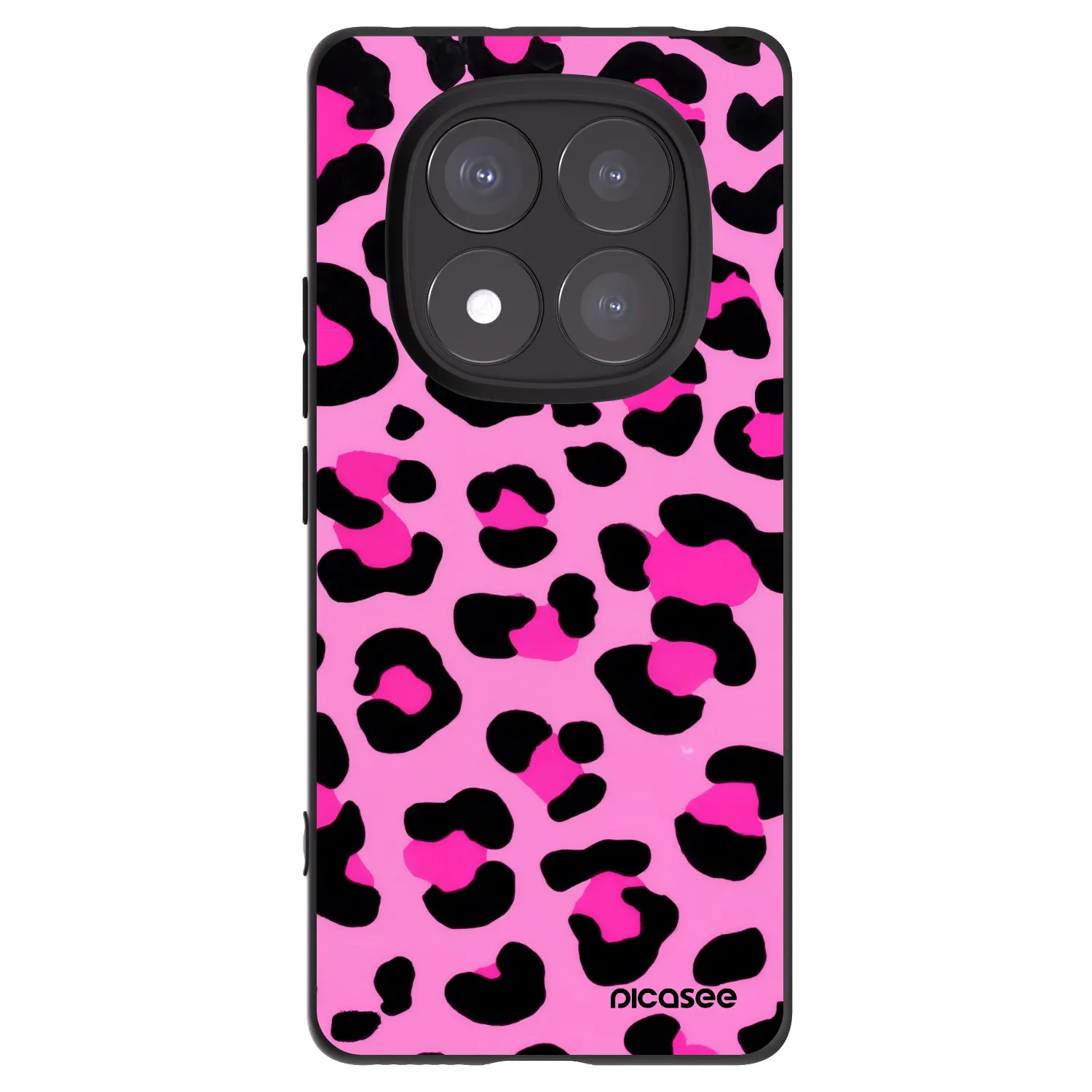 Picasee crna silikonska maskica za Xiaomi Redmi Note 14 Pro+ 5G - Pink Tiger