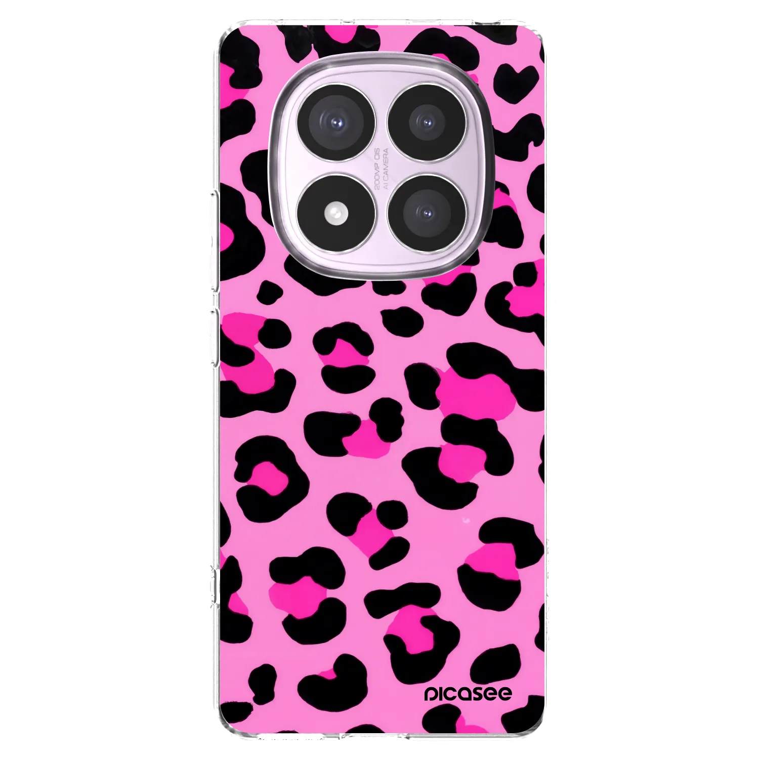 Picasee silikonska prozirna maskica za Xiaomi Redmi Note 14 Pro 5G - Pink Tiger