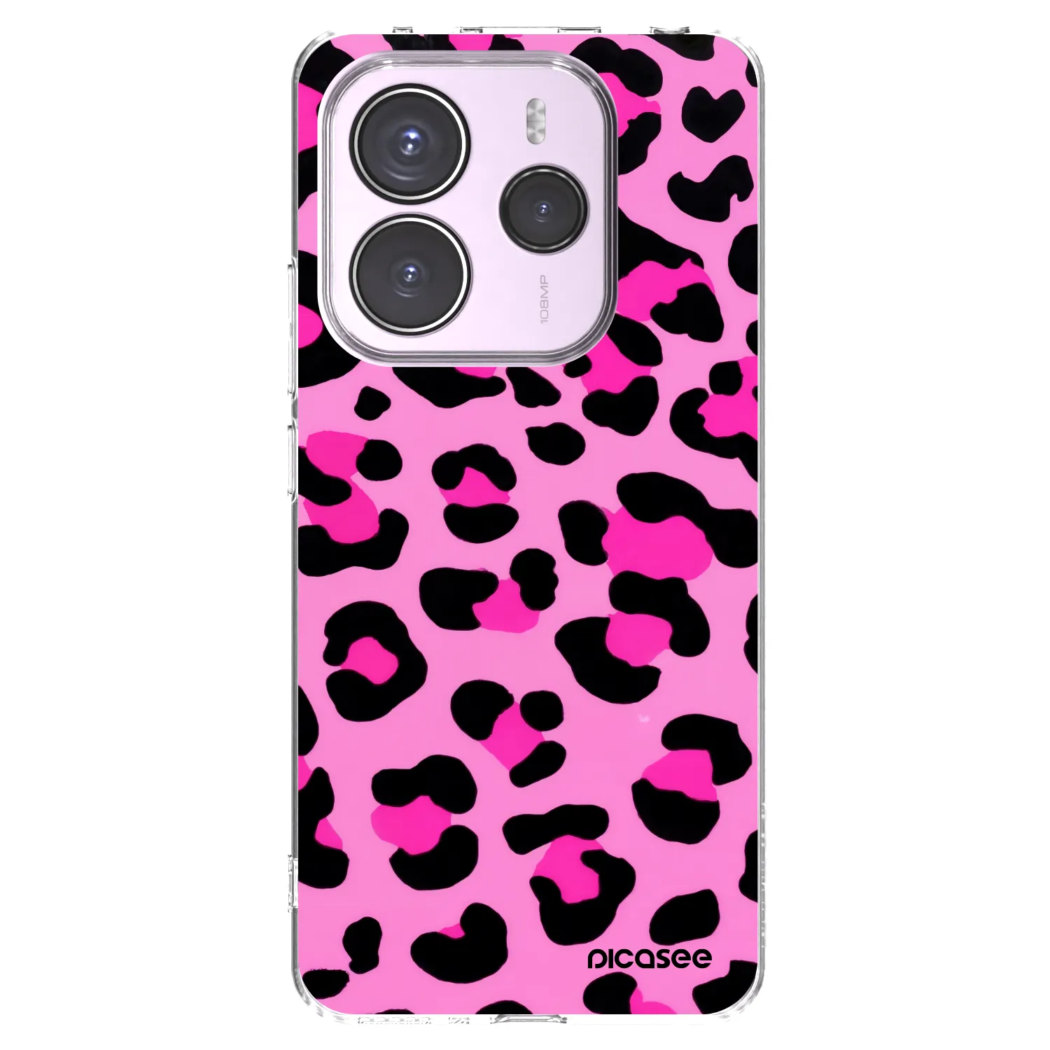 Picasee silikonska prozirna maskica za Xiaomi Redmi Note 14 5G - Pink Tiger