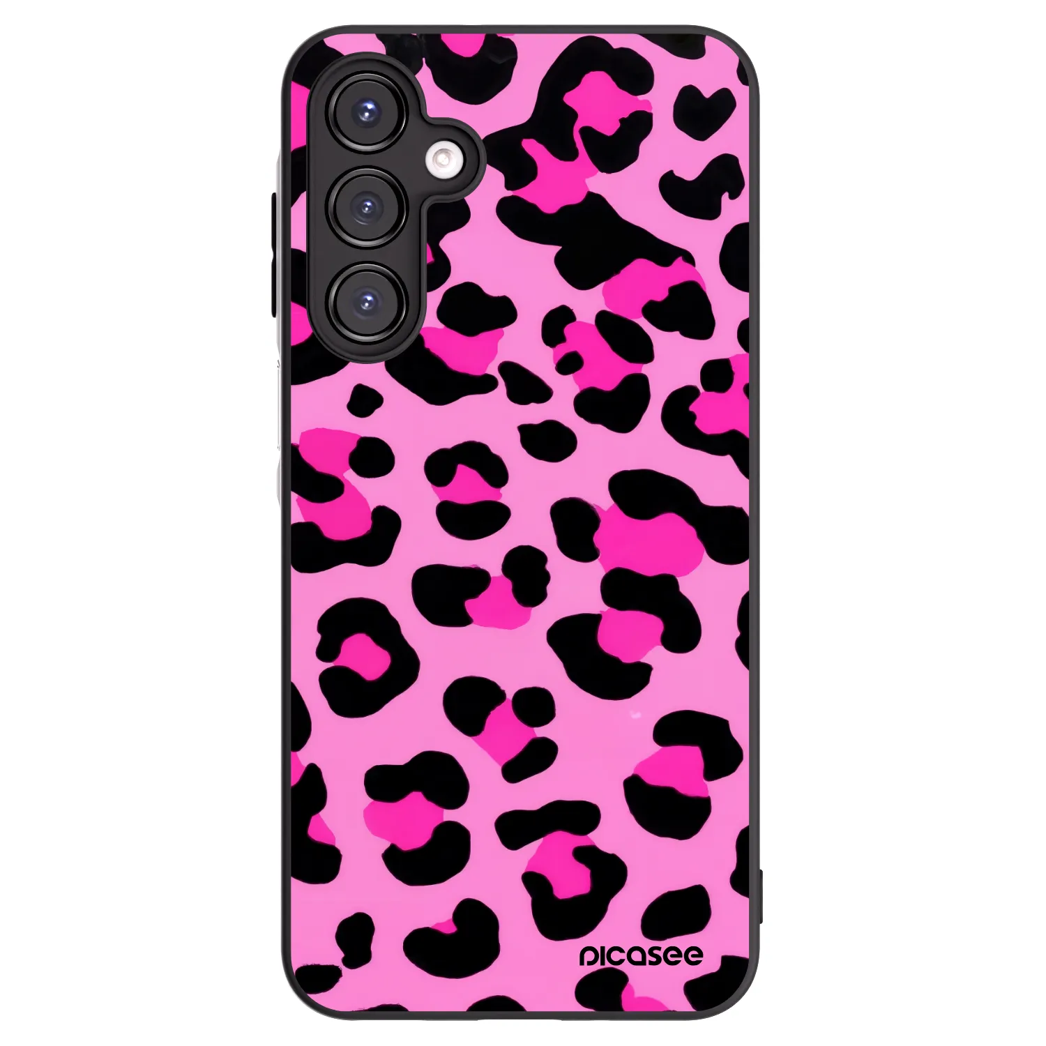 Picasee crna silikonska maskica za Samsung Galaxy A16 5G - Pink Tiger