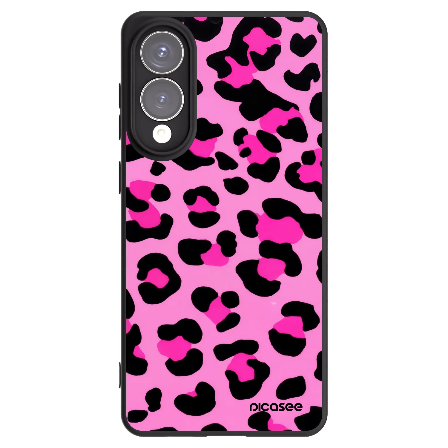 Picasee crna silikonska maskica za Samsung Galaxy S25 Edge 5G - Pink Tiger