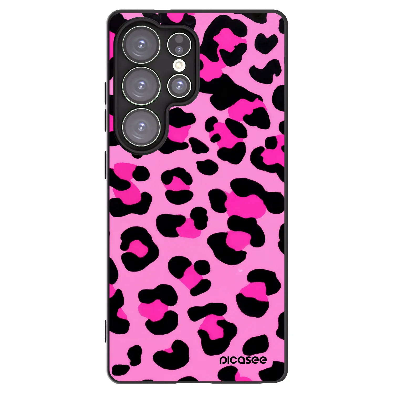 Picasee crna silikonska maskica za Samsung Galaxy S25 Ultra 5G - Pink Tiger