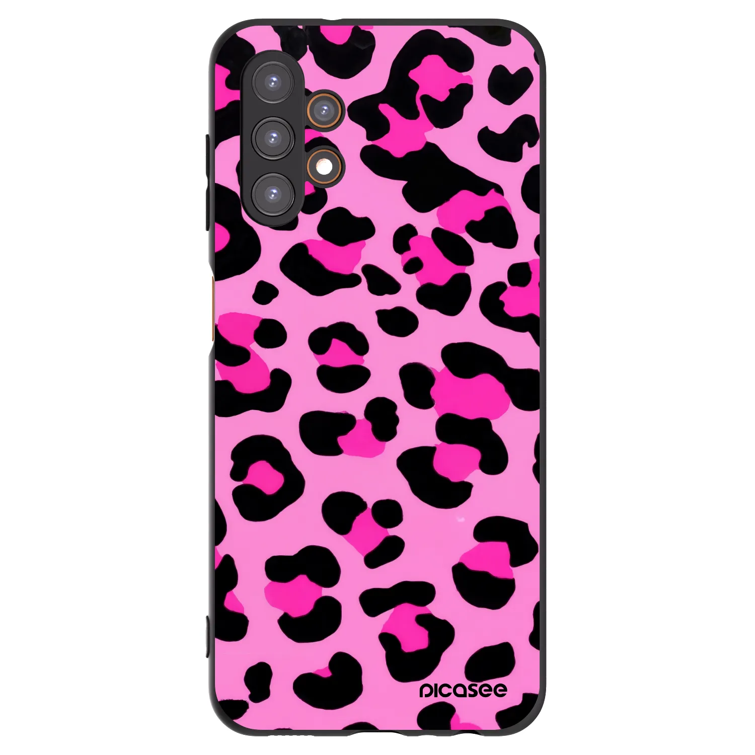 Picasee crna silikonska maskica za Samsung Galaxy A13 5G - Pink Tiger