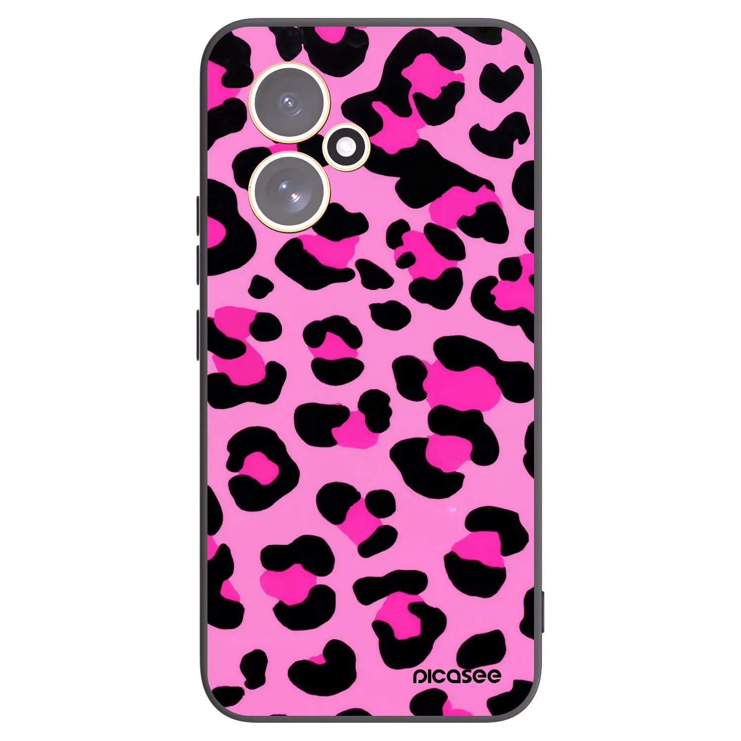 Picasee crna silikonska maskica za Honor 400 5G - Pink Tiger