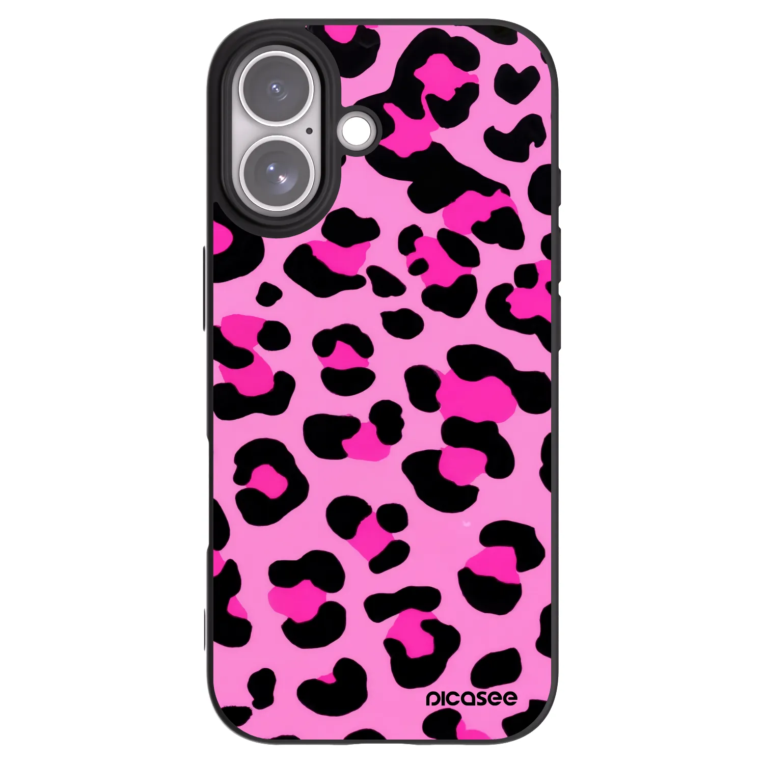 Picasee crna silikonska maskica za Apple iPhone 17 - Pink Tiger