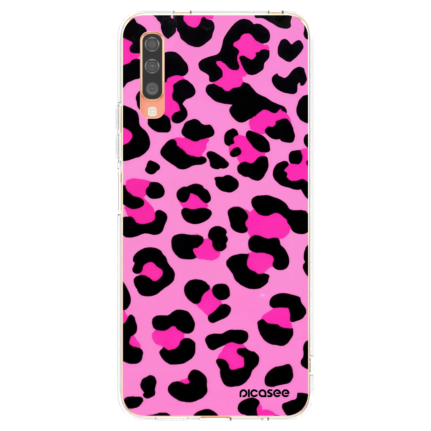 Picasee silikonska prozirna maskica za Samsung Galaxy A70 A705F - Pink Tiger