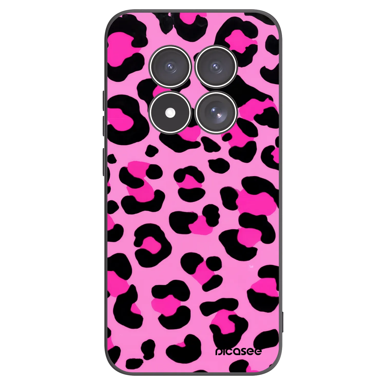 Picasee crna silikonska maskica za Xiaomi Redmi Note 15 Pro 4G - Pink Tiger