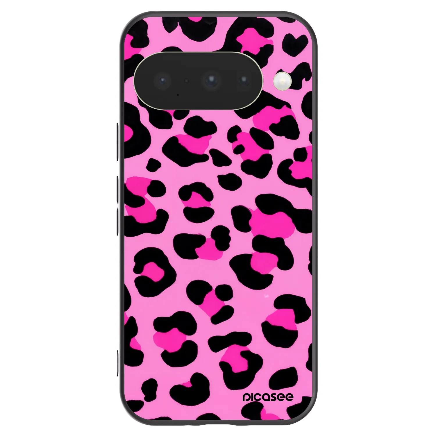 Picasee crna silikonska maskica za Google Pixel 10 - Pink Tiger