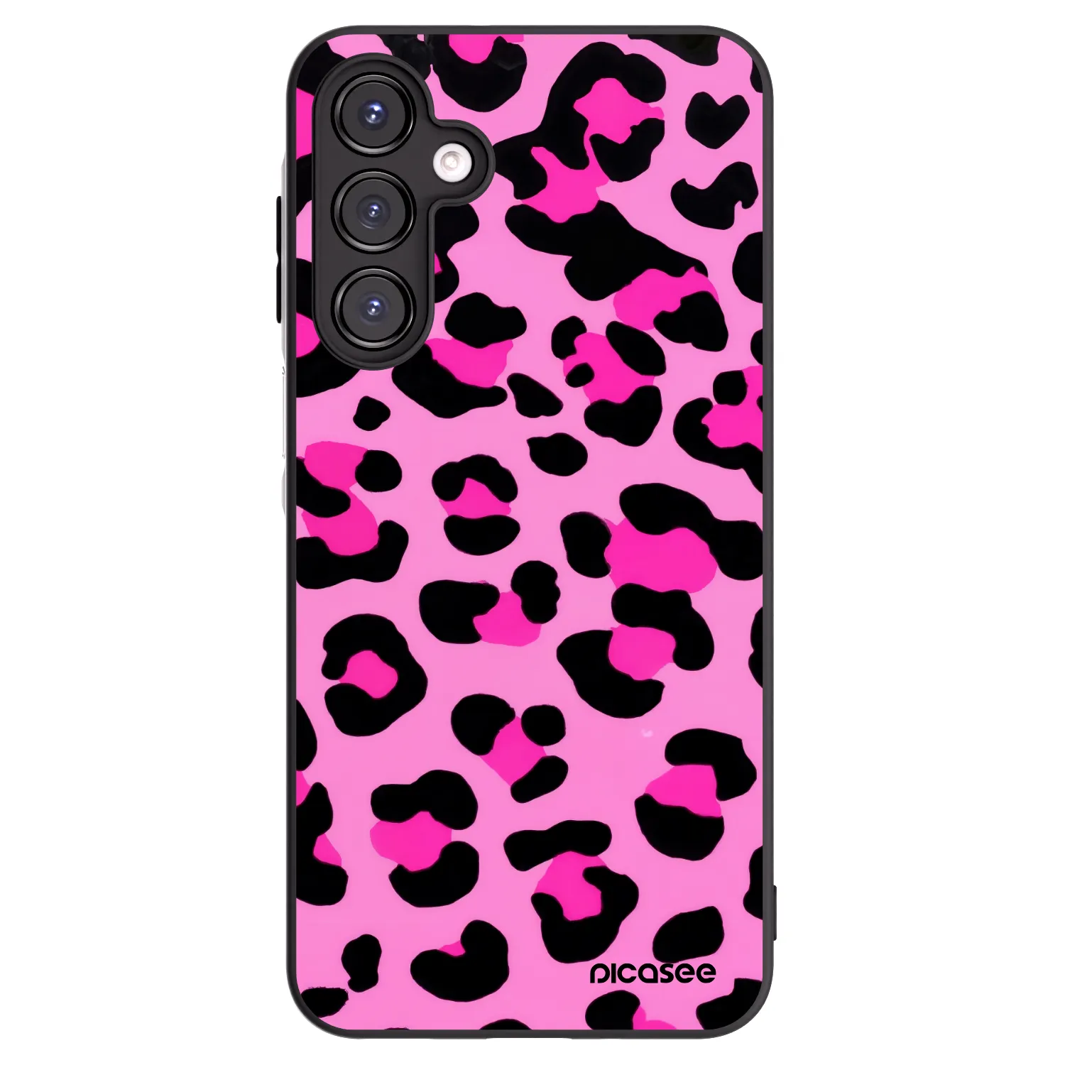 Picasee crna silikonska maskica za Samsung Galaxy A16 4G - Pink Tiger
