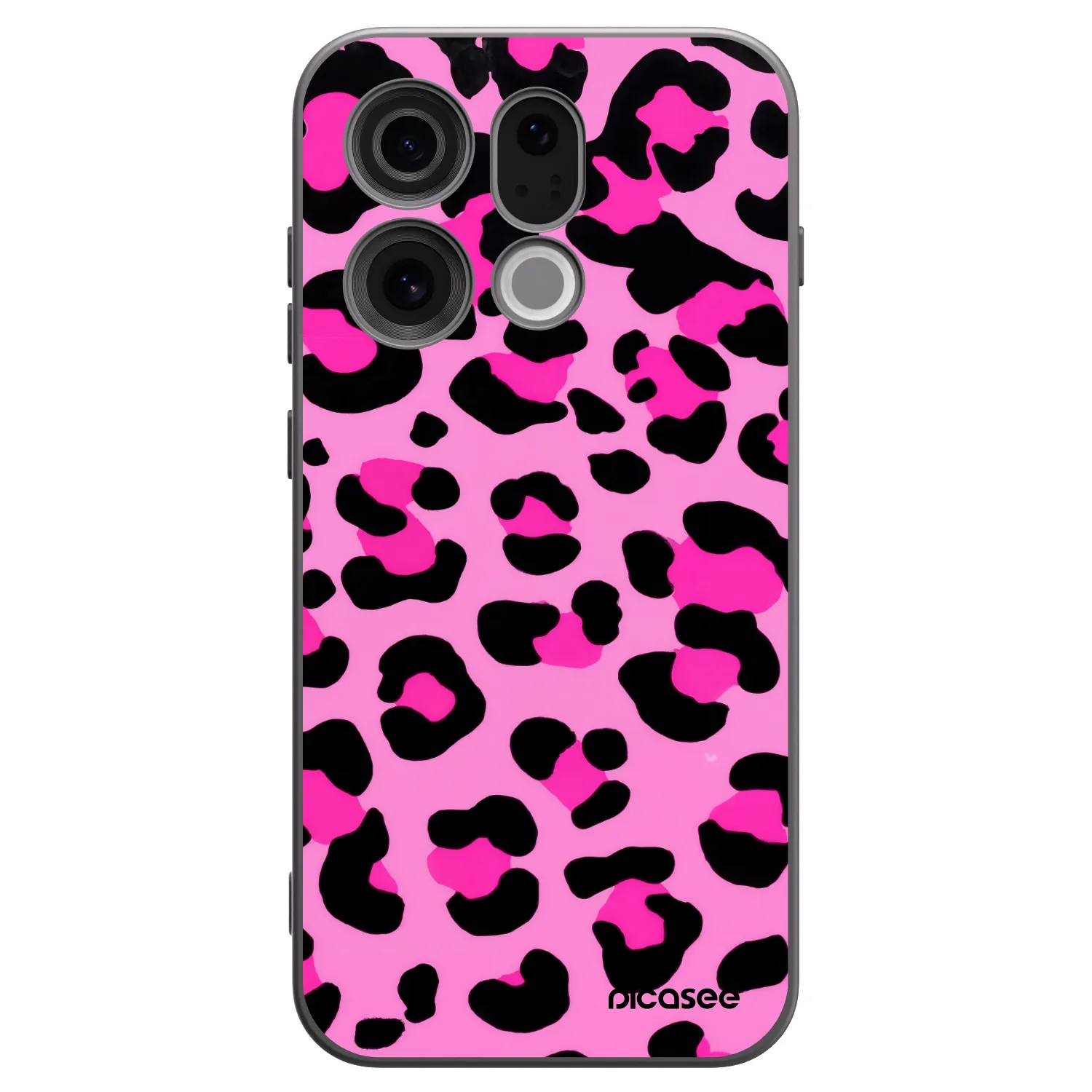 Picasee crna silikonska maskica za OPPO Find X9 - Pink Tiger