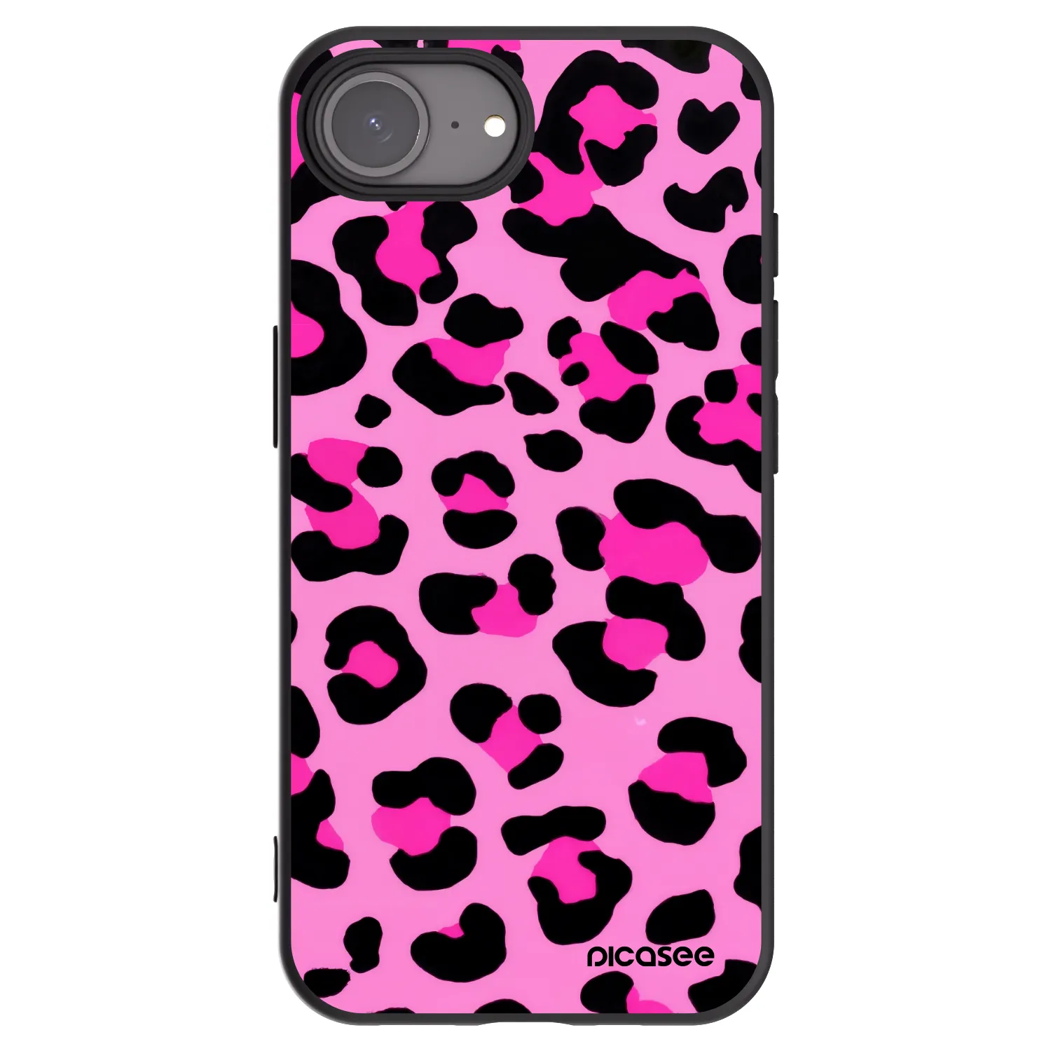Picasee crna silikonska maskica za Apple iPhone 17e - Pink Tiger