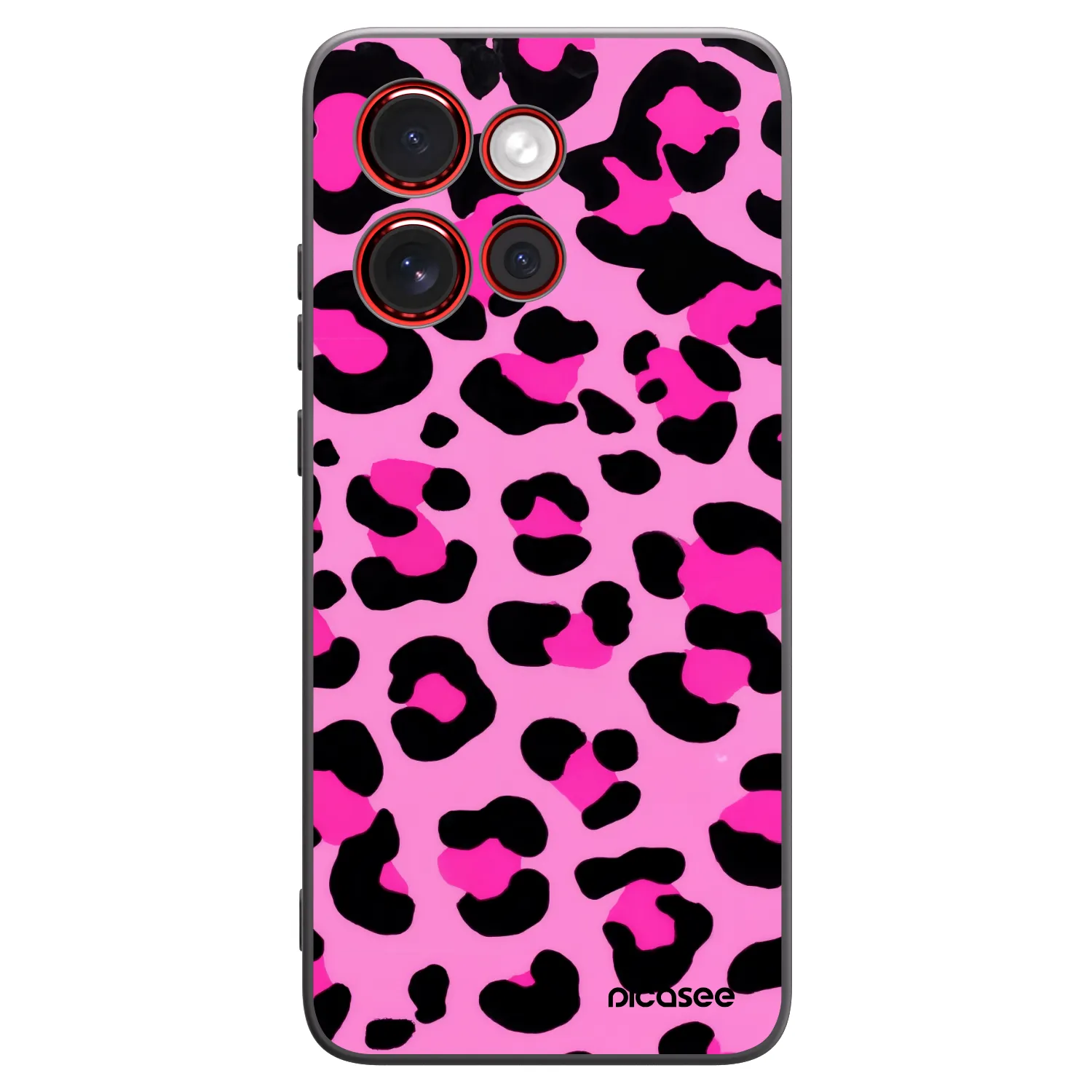 Picasee crna silikonska maskica za Motorola Edge 60 Neo 5G - Pink Tiger