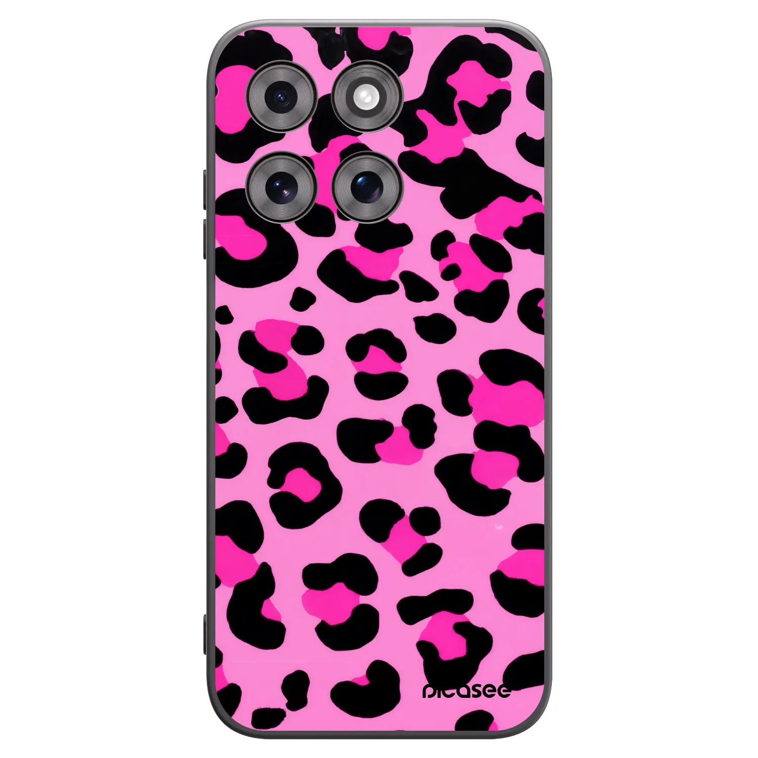 Picasee crna silikonska maskica za Motorola Moto G77 - Pink Tiger