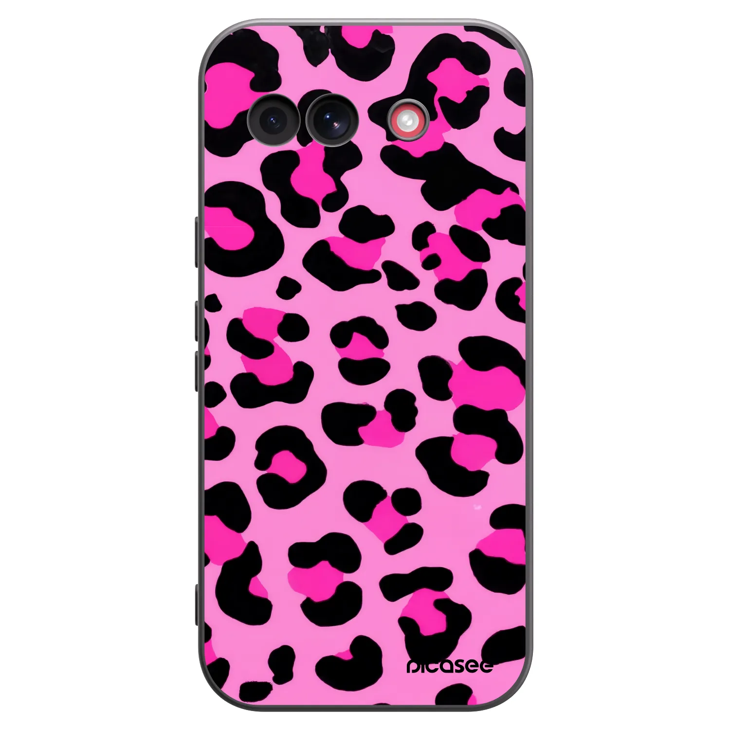 Picasee crna silikonska maskica za Google Pixel 10a - Pink Tiger
