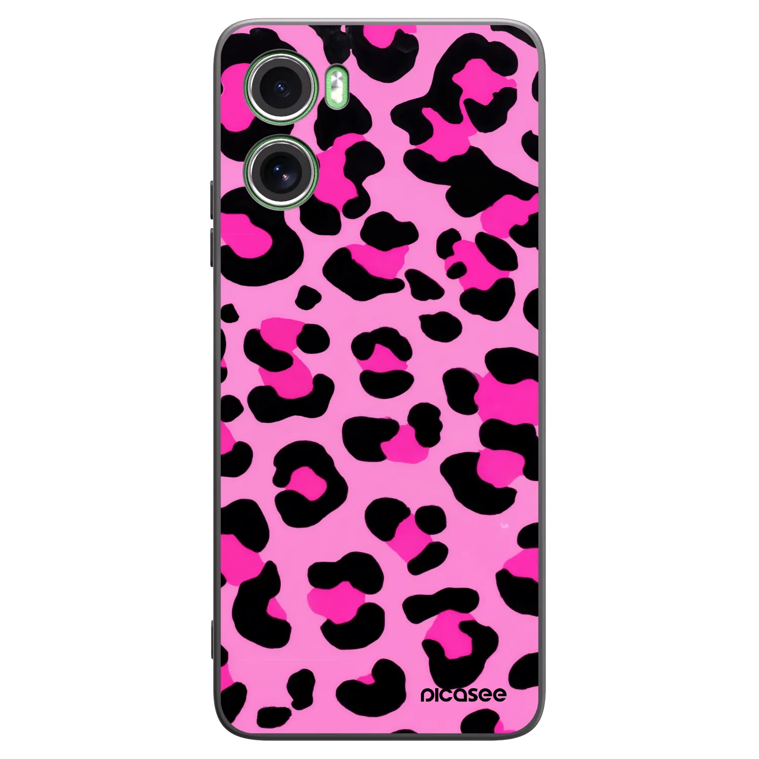 Picasee crna silikonska maskica za Motorola Moto G06 - Pink Tiger