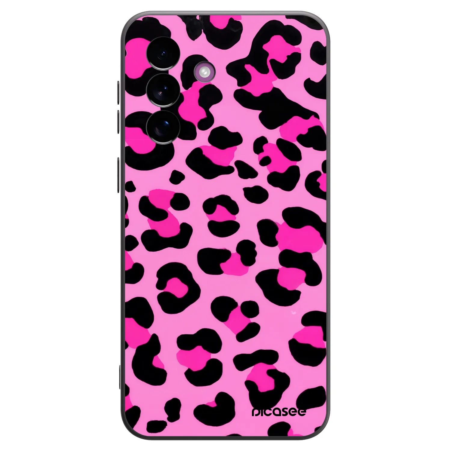 Picasee crna silikonska maskica za Samsung Galaxy A37 - Pink Tiger