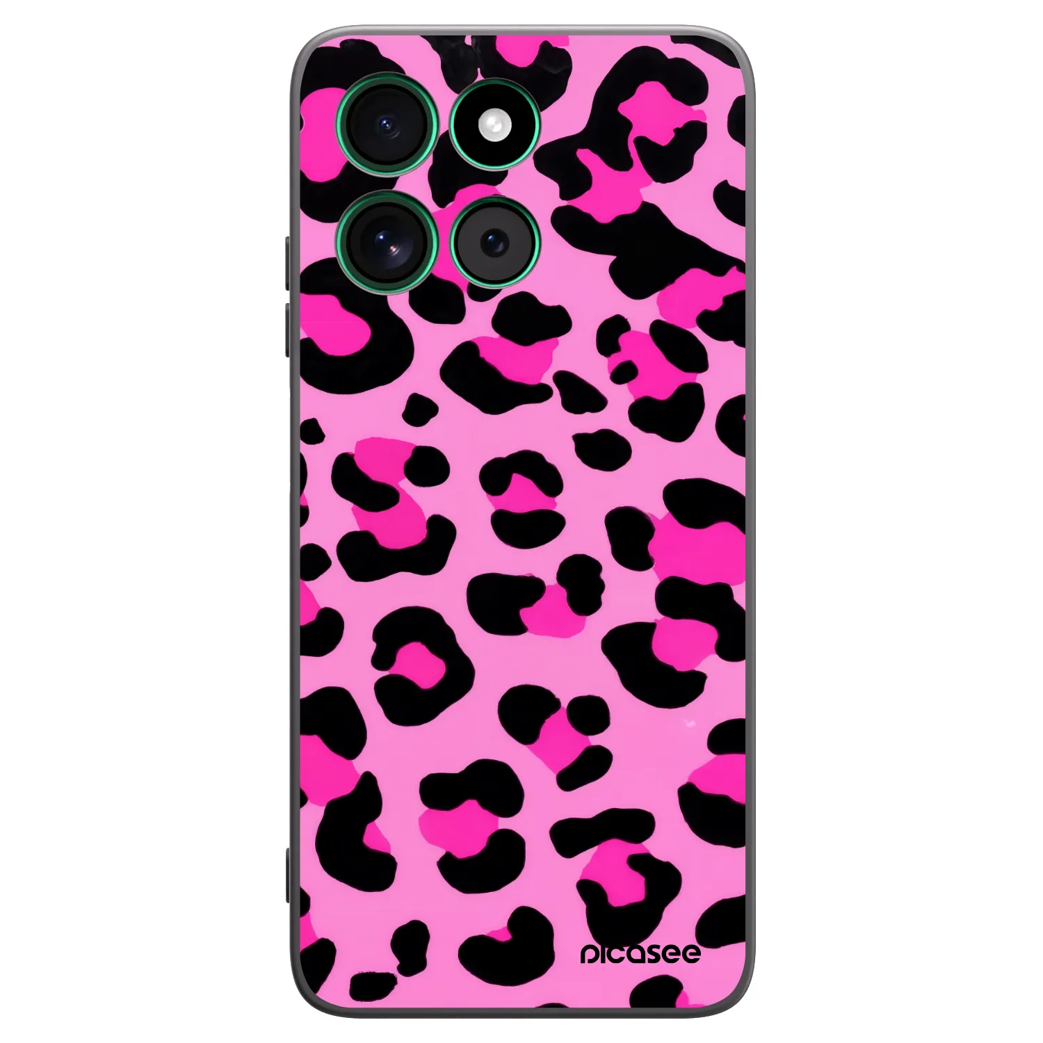 Picasee crna silikonska maskica za Motorola Moto G57 Power - Pink Tiger