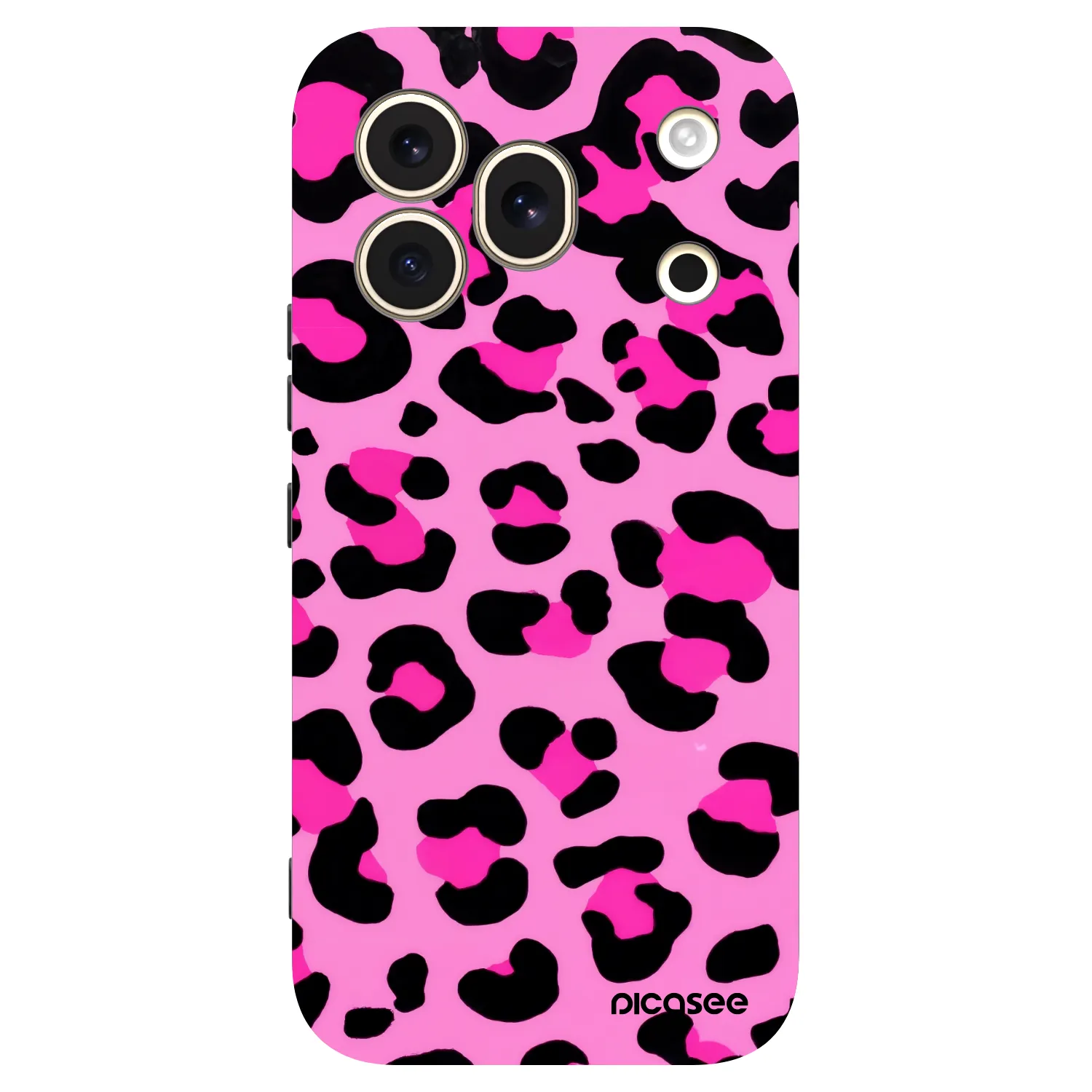 Picasee crna silikonska maskica za Honor 600 Pro - Pink Tiger