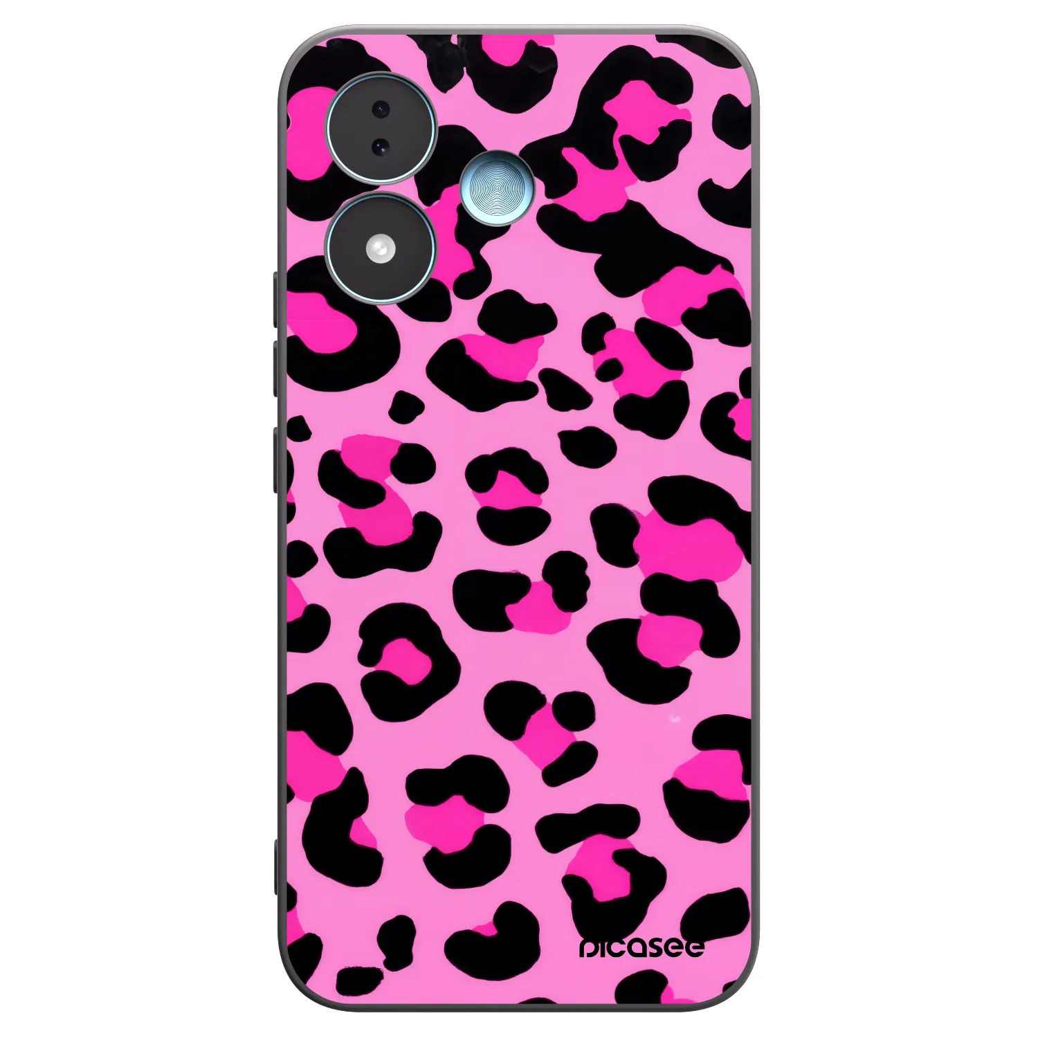 Picasee crna silikonska maskica za Xiaomi Redmi Note 17 5G - Pink Tiger
