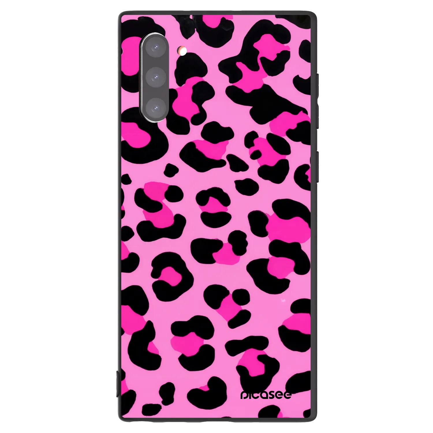 Picasee crna silikonska maskica za Samsung Galaxy Note 10 N970F - Pink Tiger