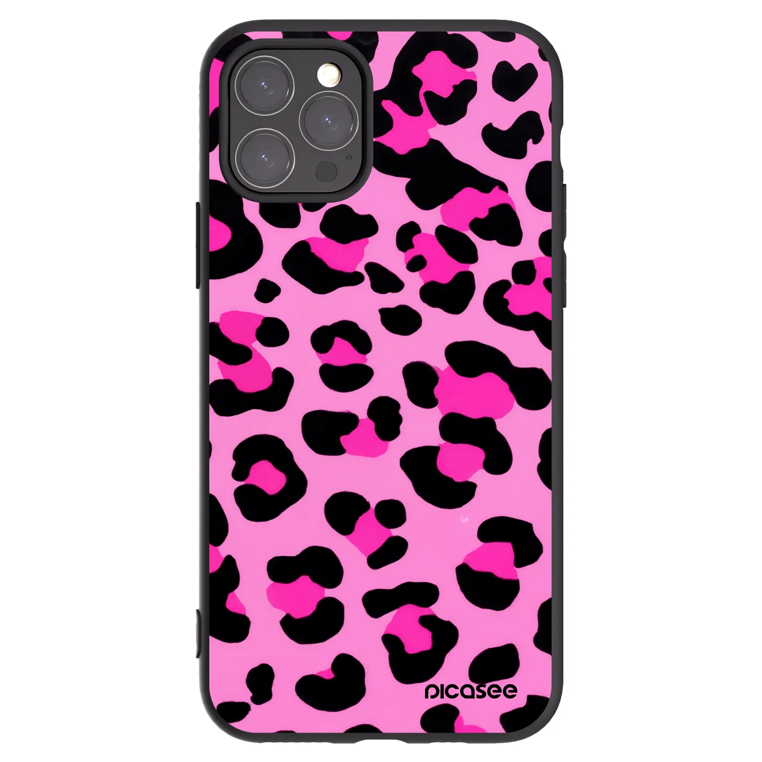 Picasee crna silikonska maskica za Apple iPhone 11 Pro - Pink Tiger