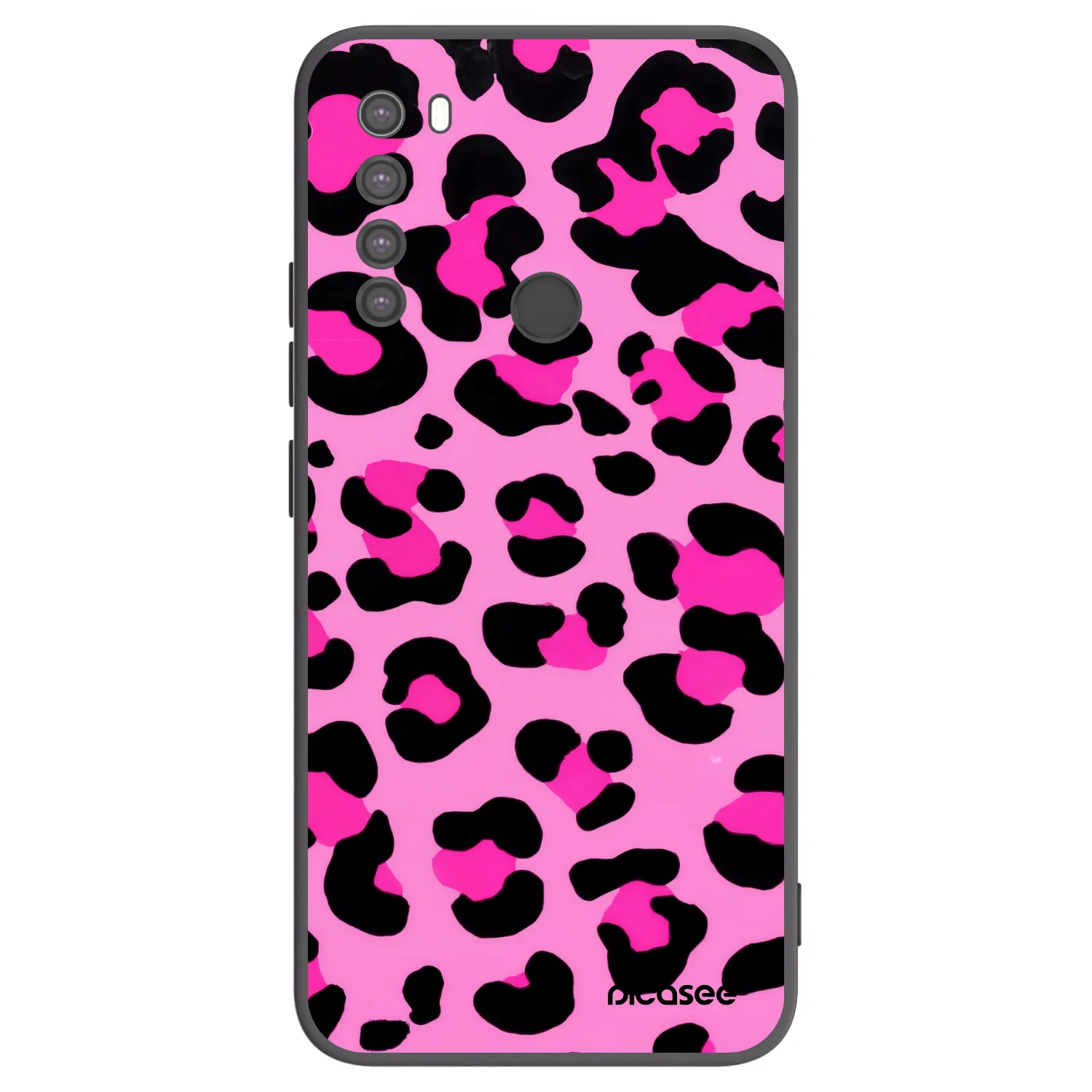 Picasee crna silikonska maskica za Xiaomi Redmi Note 8 - Pink Tiger