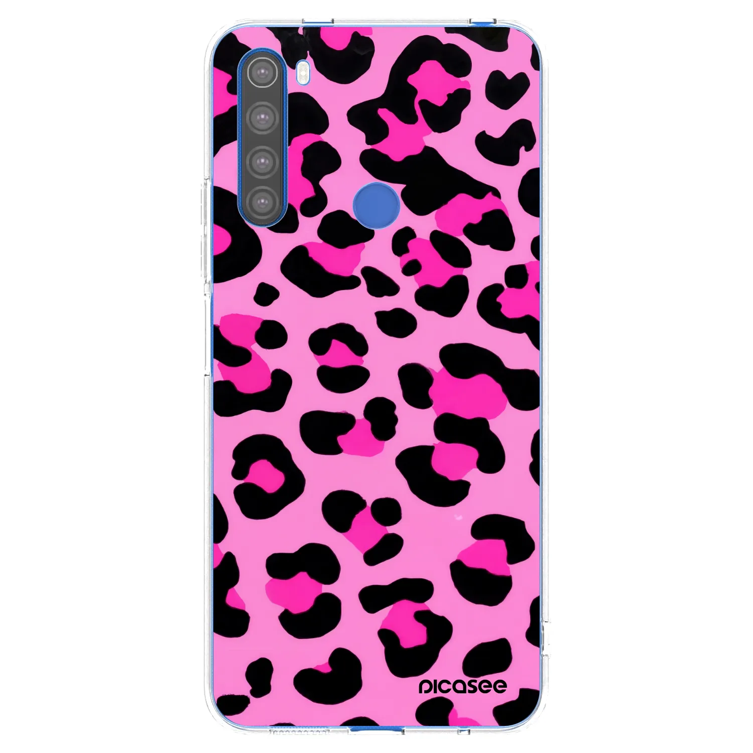 Picasee silikonska prozirna maskica za Xiaomi Redmi Note 8T - Pink Tiger