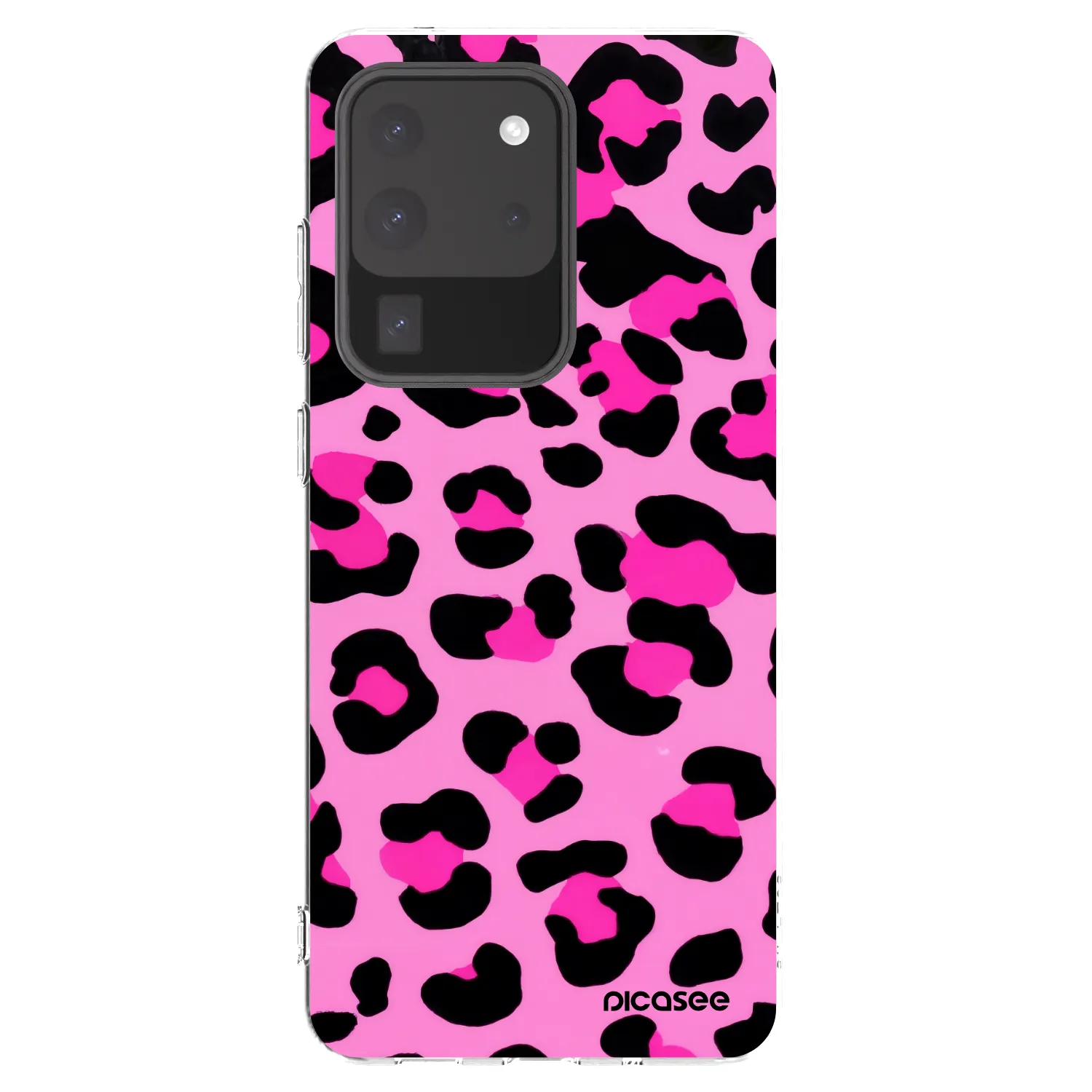 Picasee silikonska prozirna maskica za Samsung Galaxy S20 Ultra 5G G988F - Pink Tiger