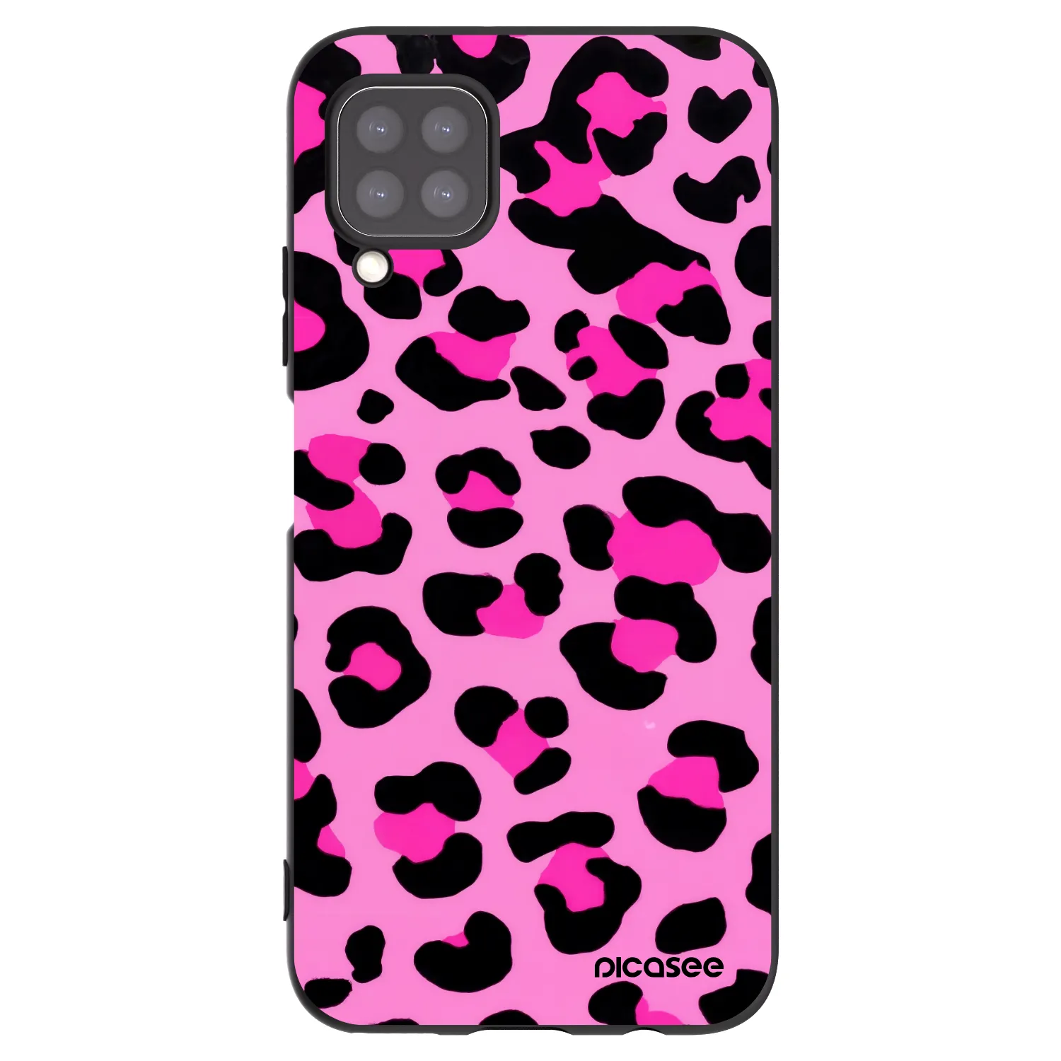 Picasee crna silikonska maskica za Huawei P40 Lite - Pink Tiger