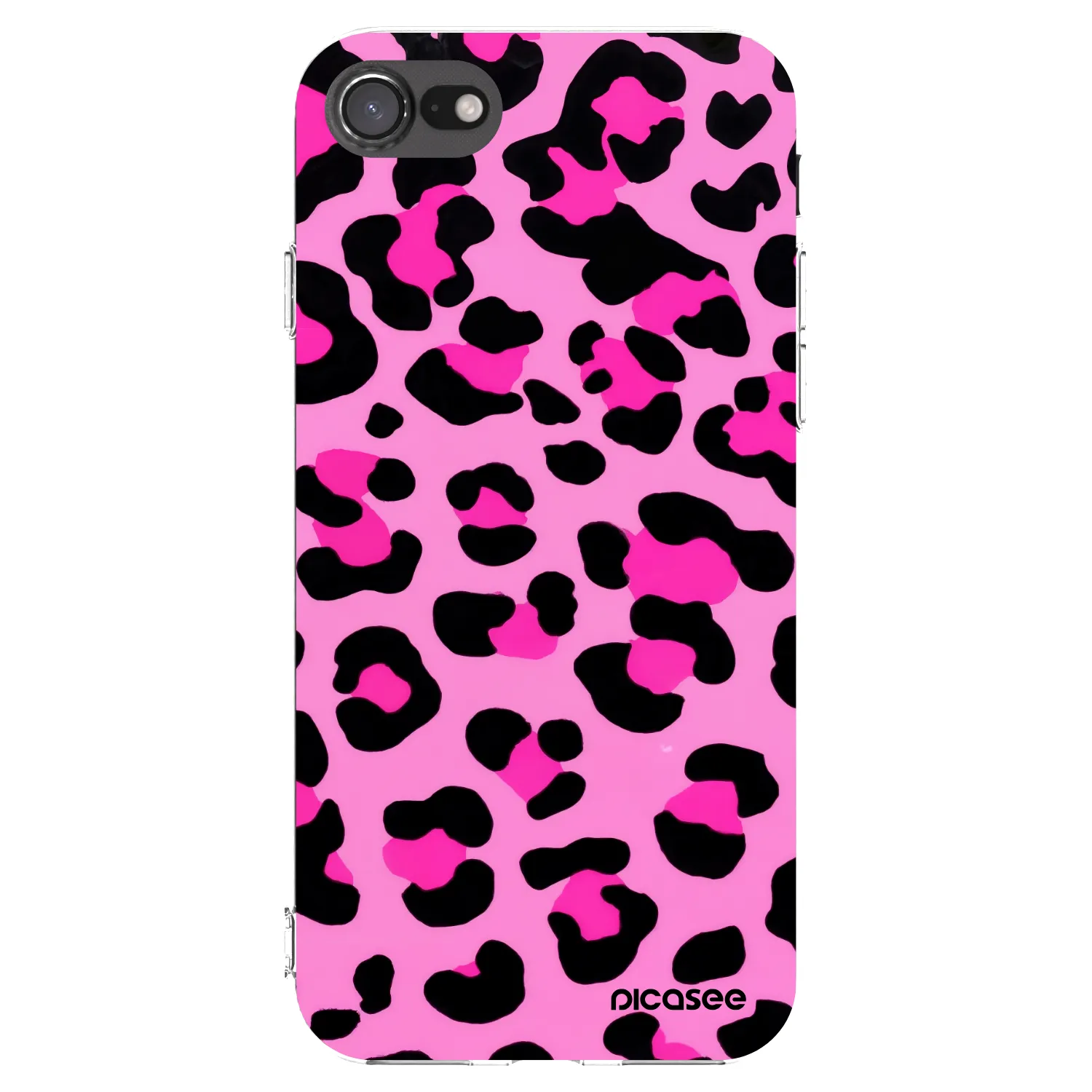 Picasee silikonska prozirna maskica za Apple iPhone SE 2020 - Pink Tiger