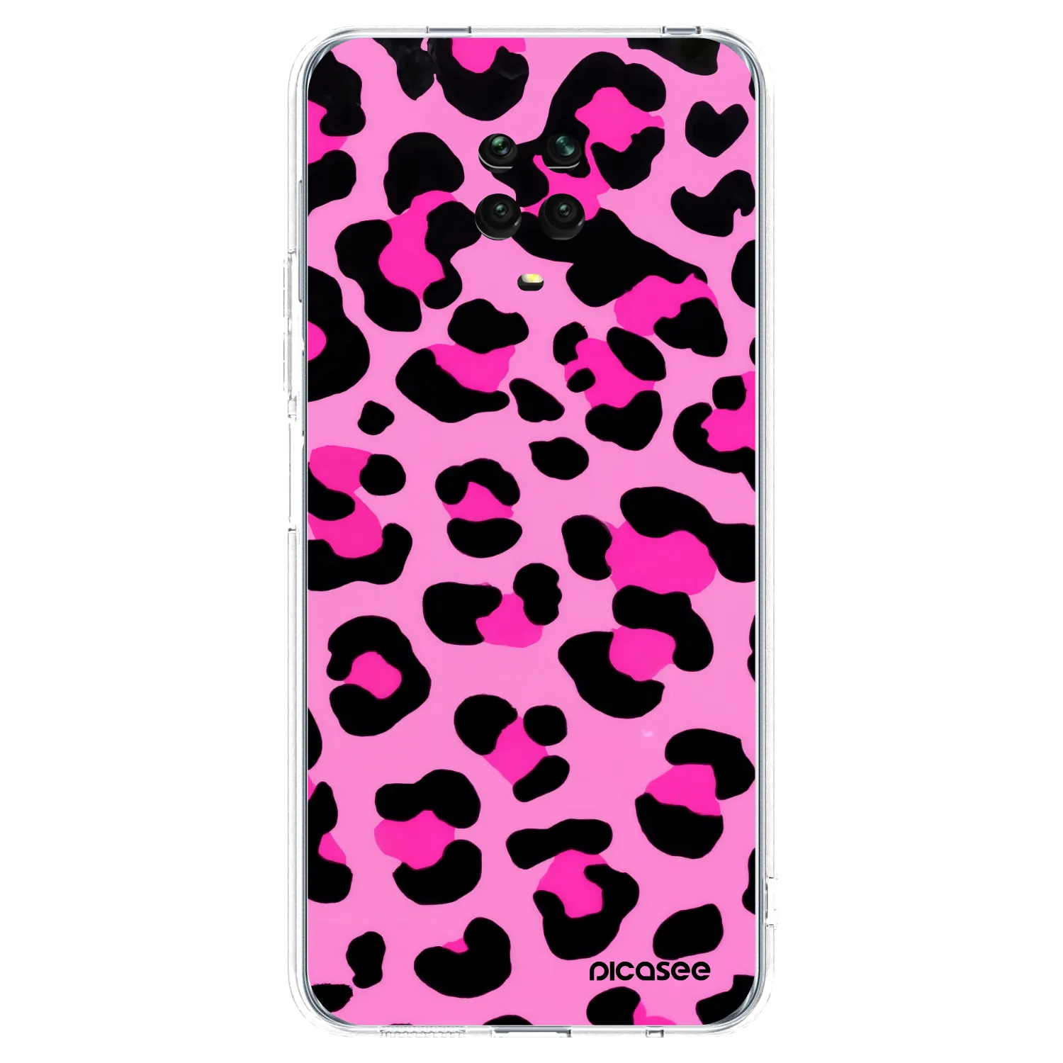 Picasee silikonska prozirna maskica za Xiaomi Redmi Note 9 Pro - Pink Tiger