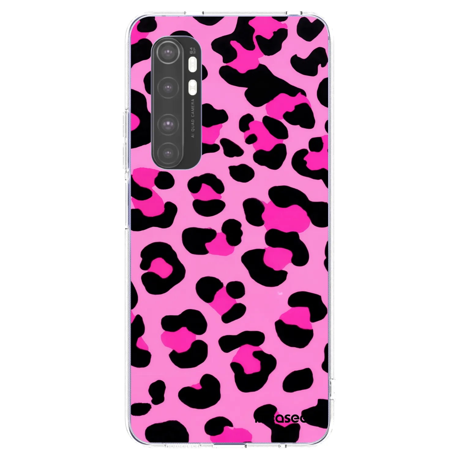 Picasee silikonska prozirna maskica za Xiaomi Mi Note 10 Lite - Pink Tiger
