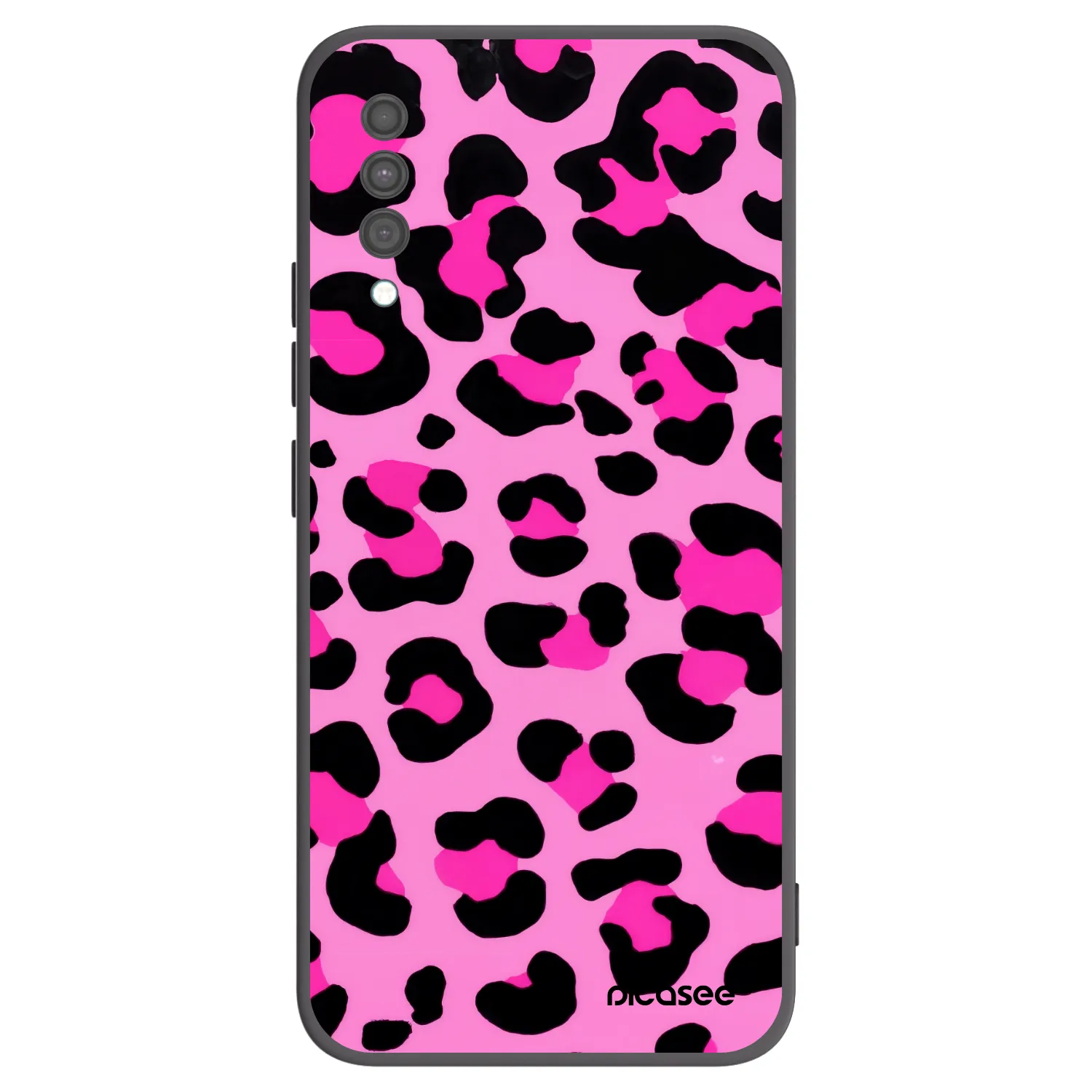 Picasee crna silikonska maskica za Samsung Galaxy A30s A307F - Pink Tiger