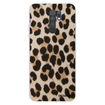 Picasee silikonska prozirna maskica za Xiaomi Redmi 9 - Brown Tiger