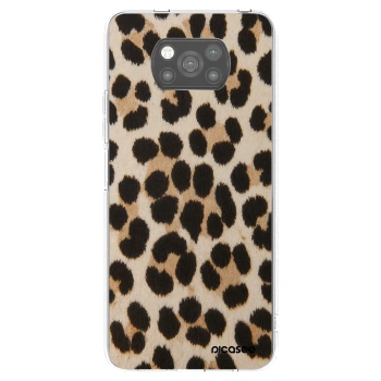 Picasee crna silikonska maskica za Xiaomi Poco X3 - Brown Tiger