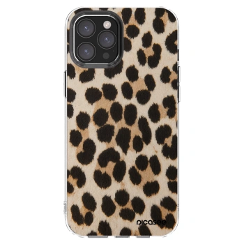 Picasee silikonska prozirna maskica za Apple iPhone 12 Pro Max - Brown Tiger