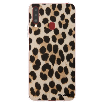 Picasee silikonska prozirna maskica za Samsung Galaxy A20s - Brown Tiger