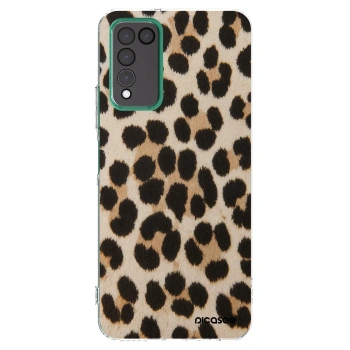 Picasee silikonska prozirna maskica za Honor 10X Lite - Brown Tiger