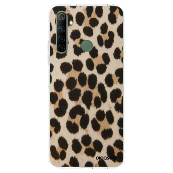 Picasee silikonska prozirna maskica za Realme 6i - Brown Tiger