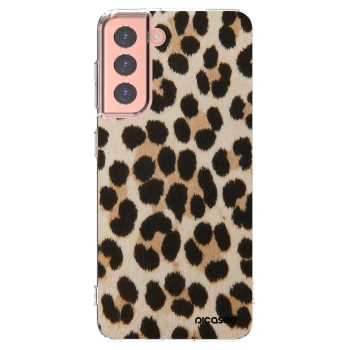 Picasee silikonska prozirna maskica za Samsung Galaxy S21 5G G991B - Brown Tiger