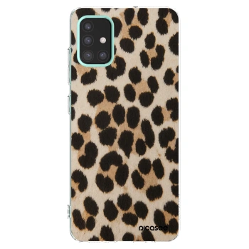 Picasee silikonska prozirna maskica za Samsung Galaxy M31s - Brown Tiger