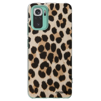 Picasee silikonska prozirna maskica za Xiaomi Redmi Note 10 Pro - Brown Tiger