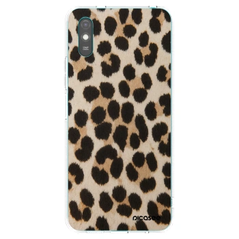 Picasee silikonska prozirna maskica za Xiaomi Redmi 9AT - Brown Tiger