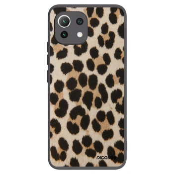 Picasee crna silikonska maskica za Xiaomi Mi 11 Lite - Brown Tiger