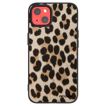 Picasee crna silikonska maskica za Apple iPhone 13 - Brown Tiger