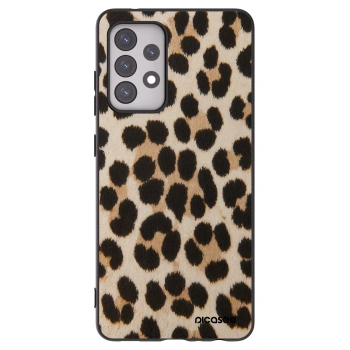 Picasee crna silikonska maskica za Samsung Galaxy A52s 5G A528B - Brown Tiger