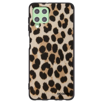Picasee crna silikonska maskica za Samsung Galaxy A22 A225F 4G - Brown Tiger