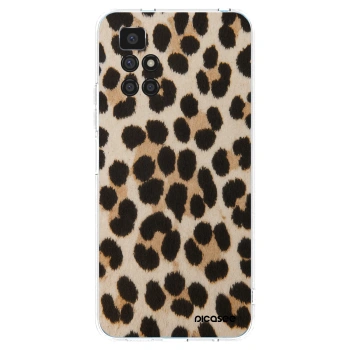 Picasee silikonska prozirna maskica za Xiaomi Redmi 10 - Brown Tiger