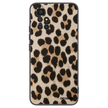 Picasee crna silikonska maskica za Xiaomi Redmi 10 - Brown Tiger